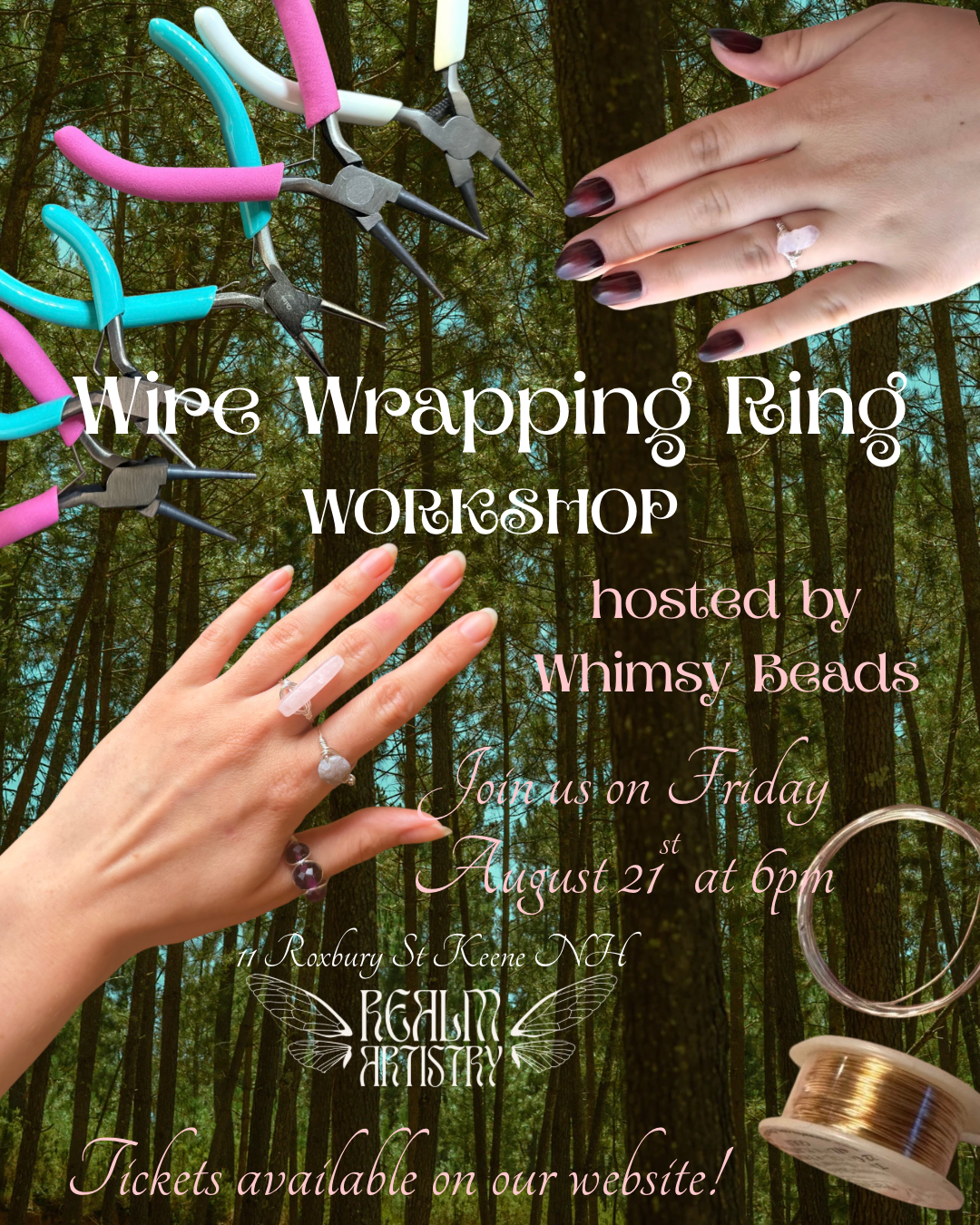 Wire Wrapped Ring Workshop 8/21