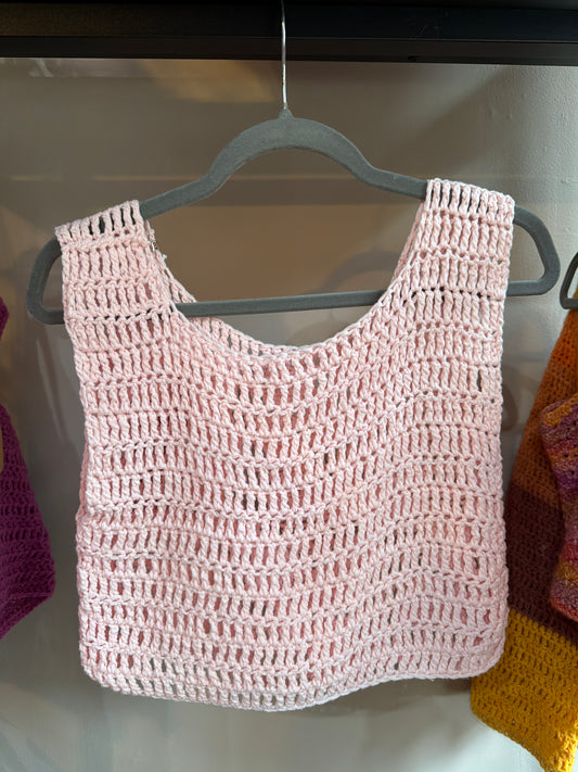Pink Mesh Tank