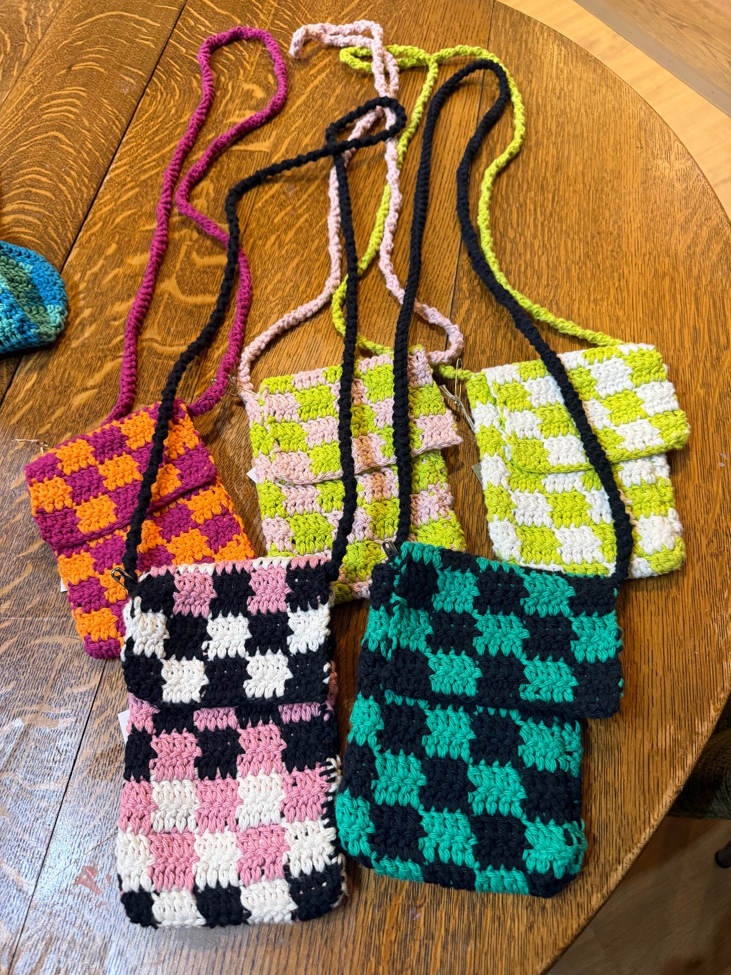 Checkered Crossbody Bag