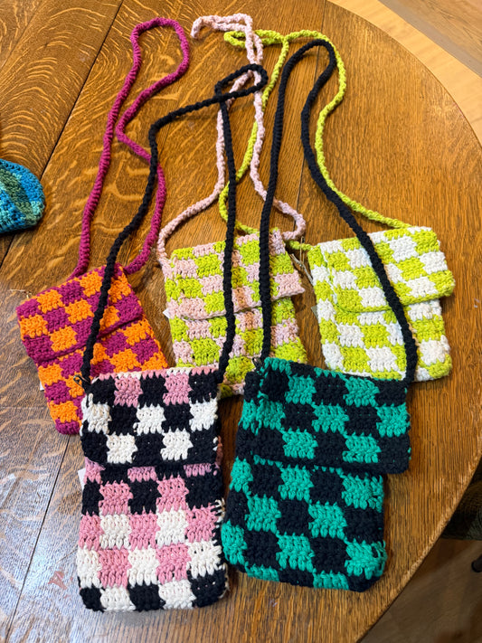 Checkered Crossbody Bag