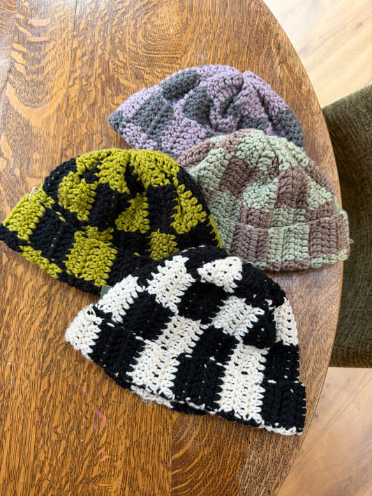 Checkered Beanie