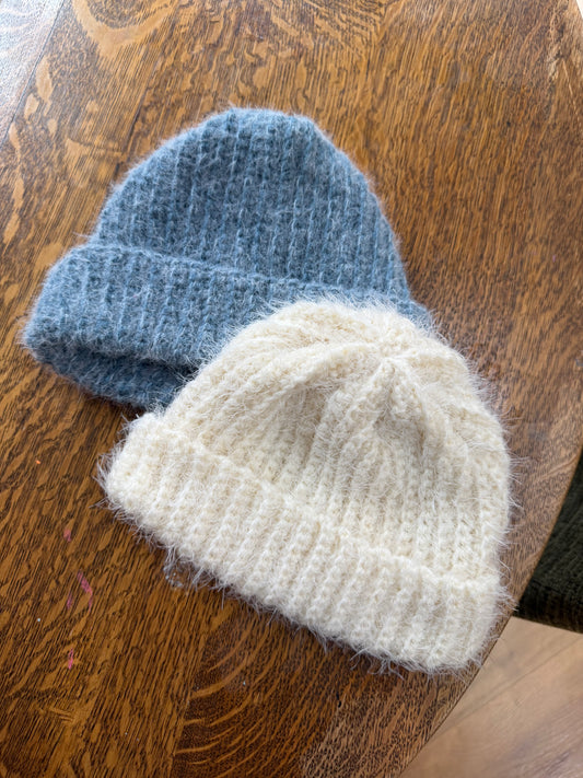 Fuzzy Crochet Beanie